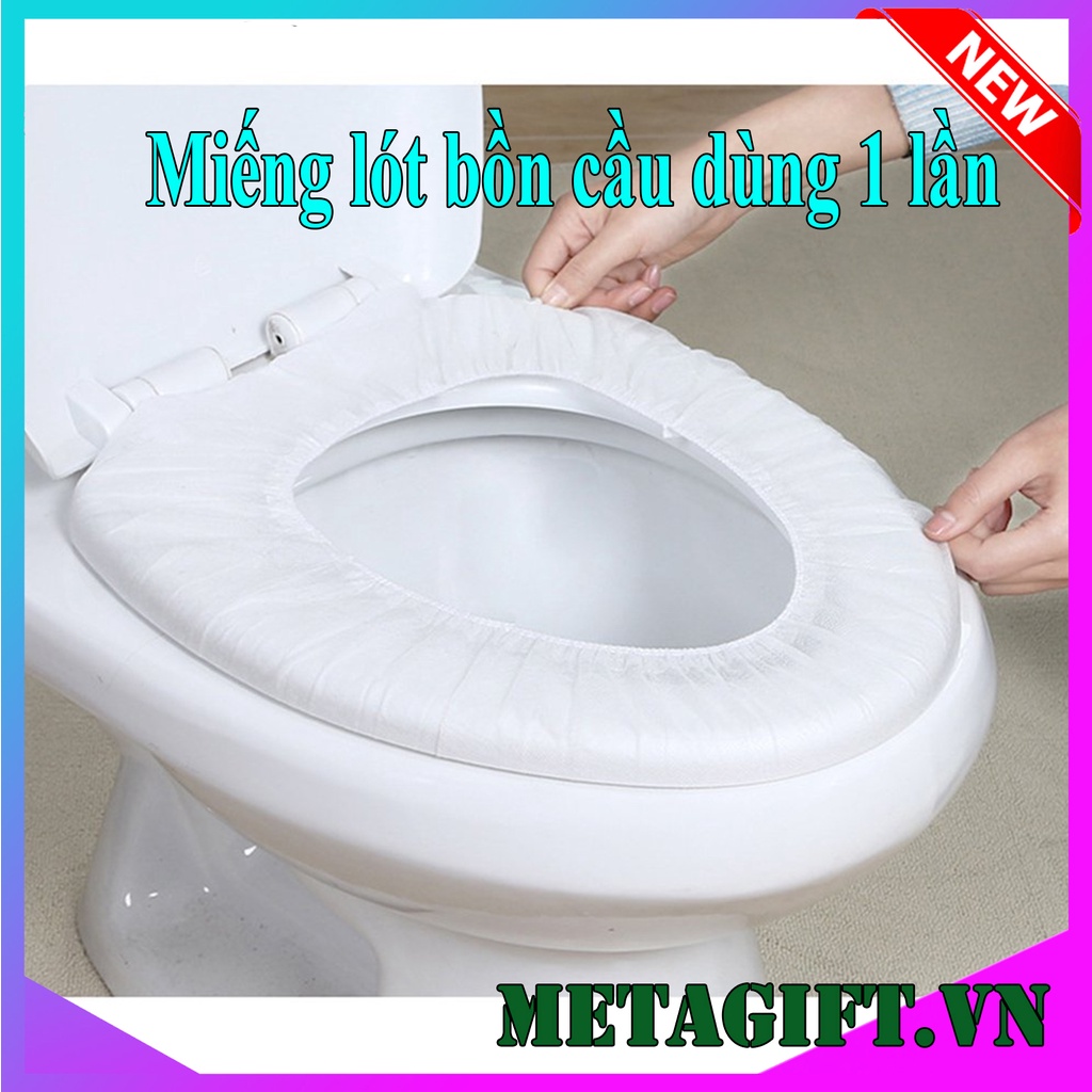 Miếng lót bồn cầu sử dụng 1 lần tiện lợi khi đi du lịch, dã ngoại, công cộng