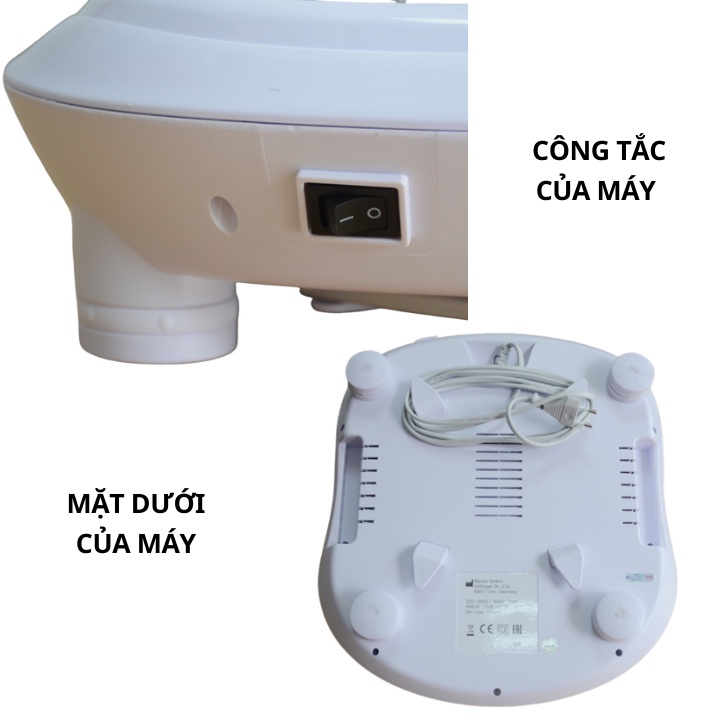 Máy massage chân khô trị liệu Beurer FM60 kết hợp đèn hồng ngoại massage các huyệt đạo ở gan bàn chân [Bảo hành 2 năm]