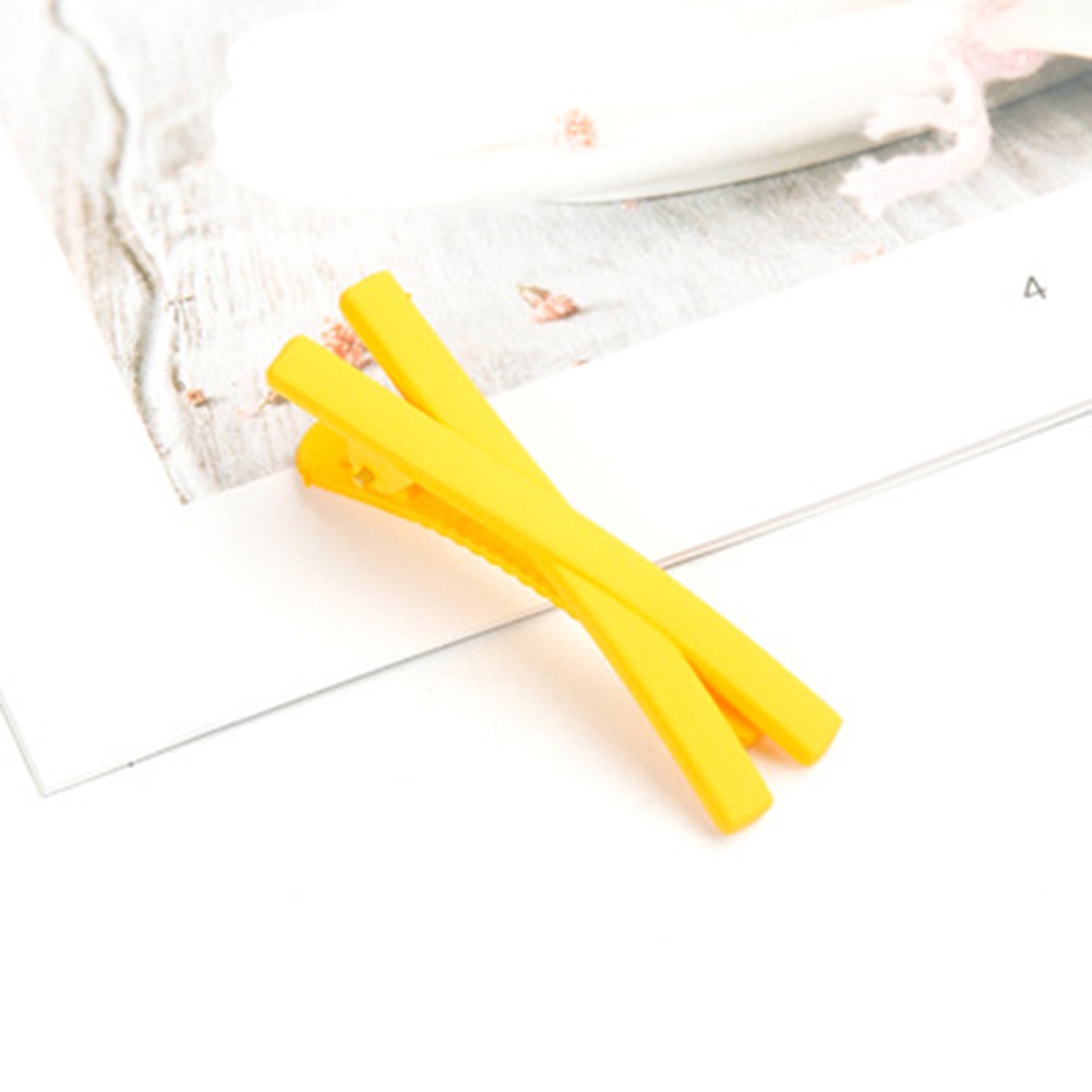 Kẹp Tóc Nhựa Màu Trơn Dễ Thương Cho Bé Gái