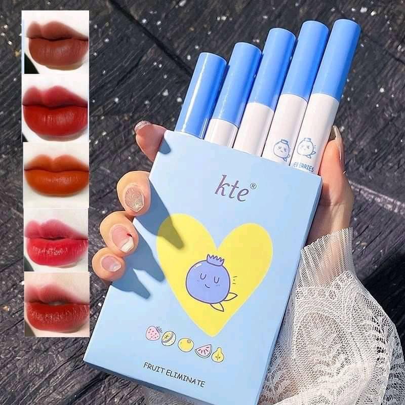 Set 5 Cây Son Kem KTE Fruit Eliminate Siêu Lì Nội Địa Trung Chính Hãng | BigBuy360 - bigbuy360.vn