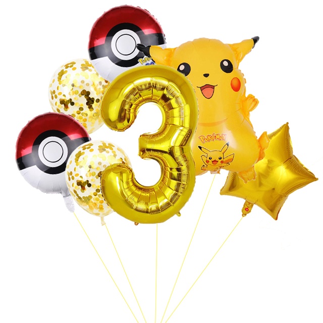 Mới Bong Bóng Pokemon Trang Trí Tiệc Sinh Nhật