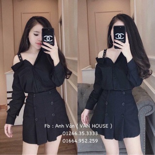 Combo Váy hm + áo parka trang mei