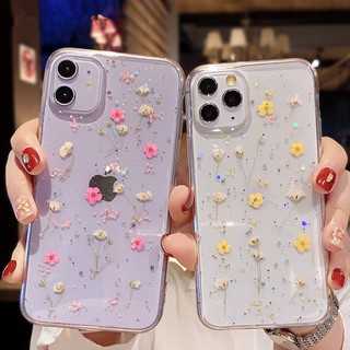 Ốp điện thoại nhựa dẻo trong suốt in hình hoa nhiều màu sắc nữ tính cho iPhone13 Pro Max 12 Pro Max12mini 11 pro max X 6 6S 7 8 plus XS MAX