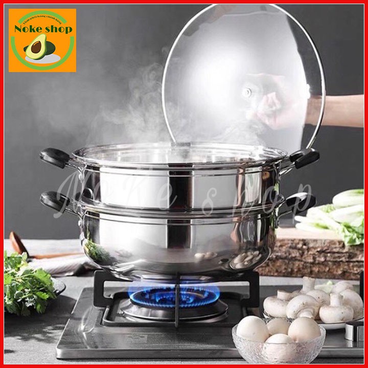 Nồi hấp inox 2 tầng đa năng