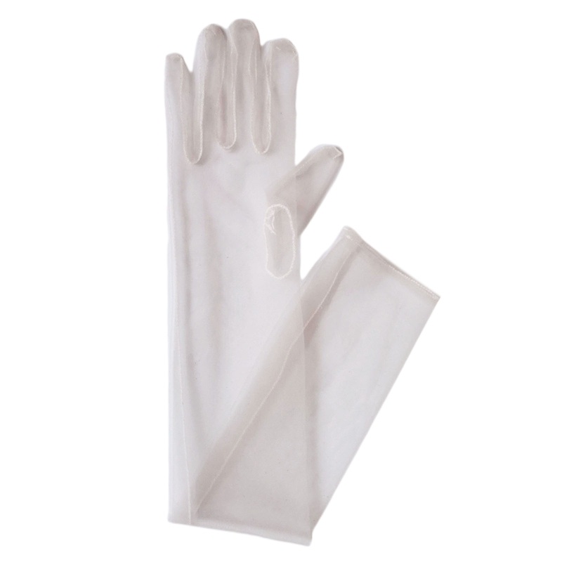 Găng Tay Dài Vải Tuyn Xuyên Thấu Thời Trang Dự Tiệc