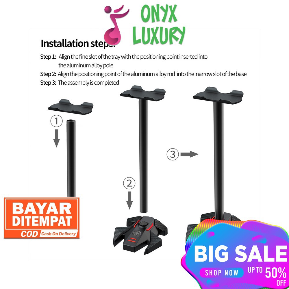 Móc Treo Tai Nghe Đứng Bằng Nhôm Linh Hoạt Plextone Gp200 | BigBuy360 - bigbuy360.vn