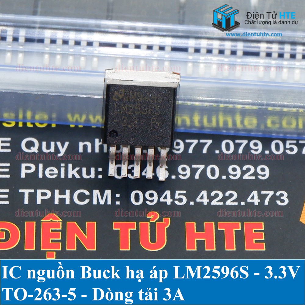 IC nguồn xung hạ áp Buck LM2596S 3.3V 5.0V 12V ADJ 3A SMD TO263-5 [HTE Quy Nhơn CN2]