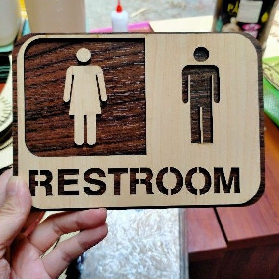 Bảng gỗ toilet Decor[ giá tốt]