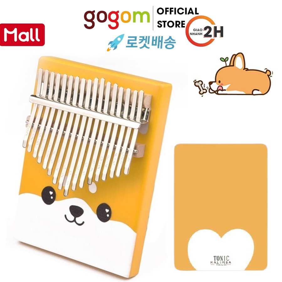 Đàn kalimba 17 phím Chó Corgi TONIC KALIMBA CG-M17 chỉ có tại shopee GOGOM-M17