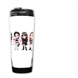 Bình nhựa đựng nước in hình BLACK/PINK KILL THIS LOVE idol Kpop tiện lợi xinh xắn