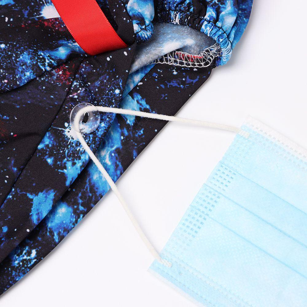 Mũ Trùm Đầu Chống Bụi Thoáng Khí Đính Nút Ruy Băng Dễ Điều Chỉnh