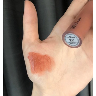 Son kem lì bbia hàn quốc last velvet lip tint no #22 mellow note - cam đất