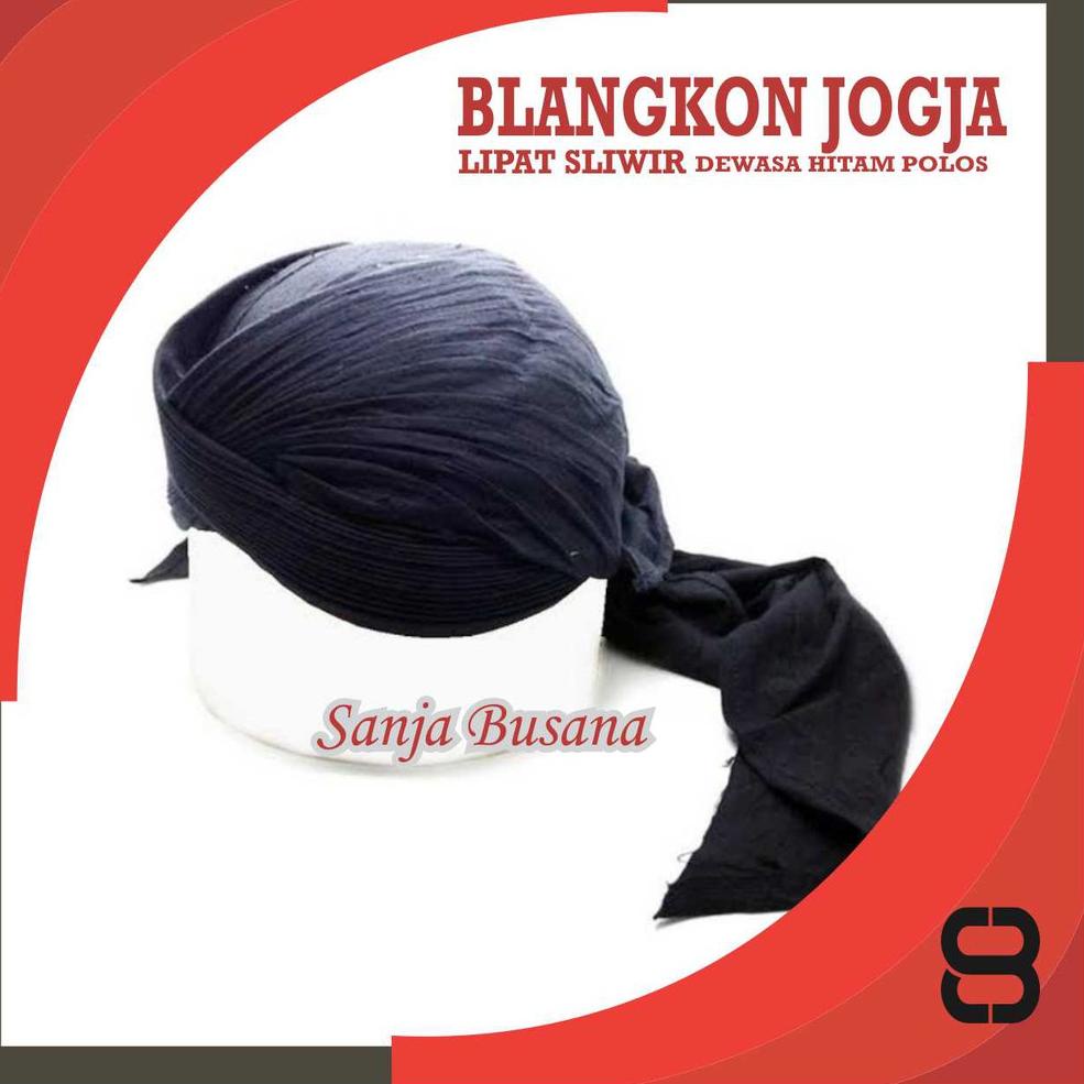 Tất Cả Các Vòng Tròn Blangkon Jogja Blangkon Javanese Blangkon Jogja Sliwir Màu Đen Trơn Dành Cho Người Lớn