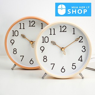 [GỖ THẬT] ĐỒNG HỒ ĐỂ BÀN GỖ NGUYÊN BẢN MJK TRANG TRÍ PHONG CÁCH HIỆN ĐẠI XU HƯỚNG CHÂU ÂU - Hàng Nhập Khẩu