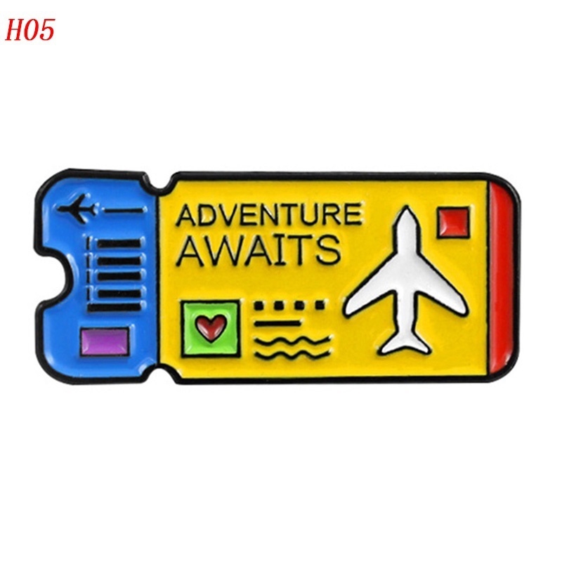 Trâm cài áo tráng men kiểu dáng đơn giản thời trang