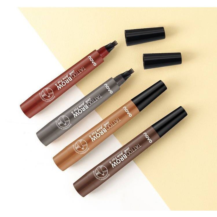 Bút Phẩy Sợi Lông Mày Novo 4D Không Thấm Nước