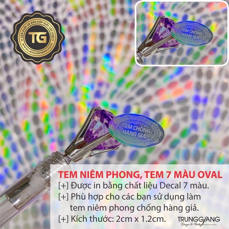 500 Tem 7 màu niêm phong