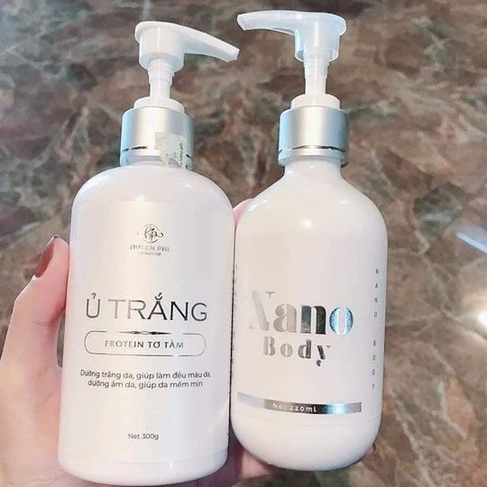 COMBO TẮM TRẮNG ♥️FREESHIP♥️ Ủ TRẮNG + KEM BODY NANO An Toàn tuyệt đối 100% Chính Hãng