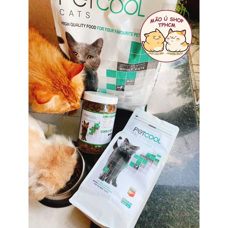 PETCOOL HẠT THỨC ĂN KHÔ CHO MÈO (500G-1,2KG-3KG)