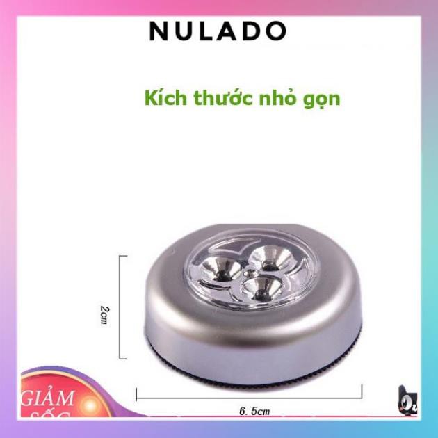 Đèn Led Dán Tường Cốp Xe Ô Tô Trần Xe Tủ quần áo mini dùng pin L646 siêu sáng NULADO