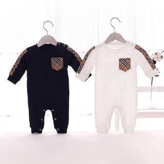 Bộ Áo Liền Quần Tay Dài Chất Cotton Mềm Mại Thiết Kế Ngộ Nghĩnh Đáng Yêu Cho Bé