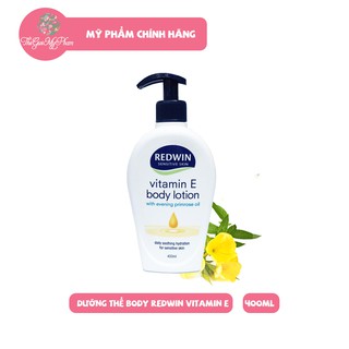 Dưỡng Thể Giữ Ẩm Da Chiết Xuất Dầu Hoa Anh Thảo Của Redwin Body Lotion Với Vitamin E và EPO 400ml