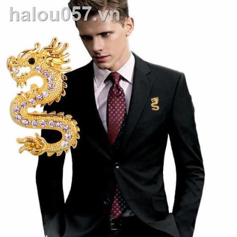 ✿Ready stock✿  Amazon product domineering lion brooch, dragon descendant of dragon, fashion men s western accessories