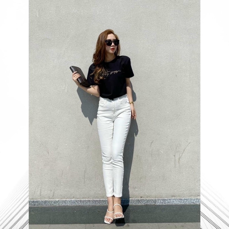 Quần Jeans Trắng Nữ