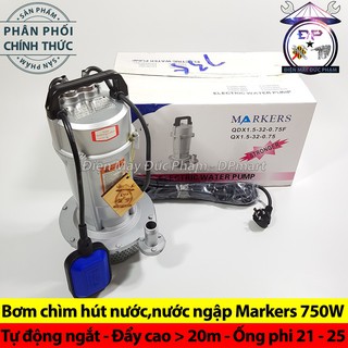 Sẵn hàng-Gía gốc] Máy bơm chìm điện 220v - 750W Markers ( đẩy cao trên 20m )