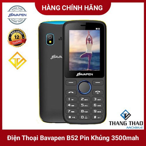 Điện Thoại Bavapen B52 Pin khủng 3500mah Sạc pin cho máy khác , Loa to, Mới nguyên seal - Hàng Chính Hãng | BigBuy360 - bigbuy360.vn