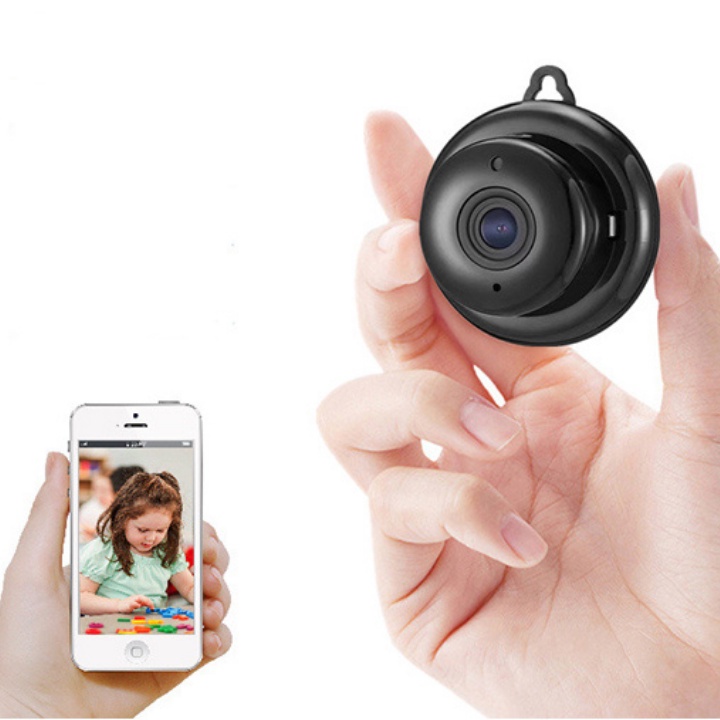 Camera Wifi Mini V380-720P-Đàm Thoại Song Phương-Cảm Biến Chuyển Động-Lưu Trữ Video-Bảo Hành 12 Tháng