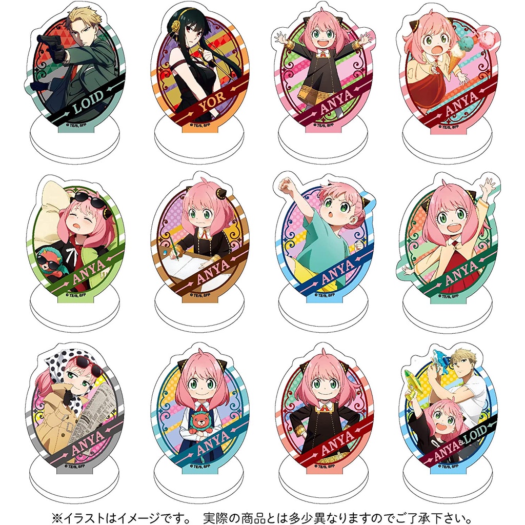 Gói bóc ngẫu nhiên Standee Acrylic Spy x Family Chính hãng - Ensky