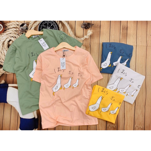 Áo Thun Cotton Chú Vịt