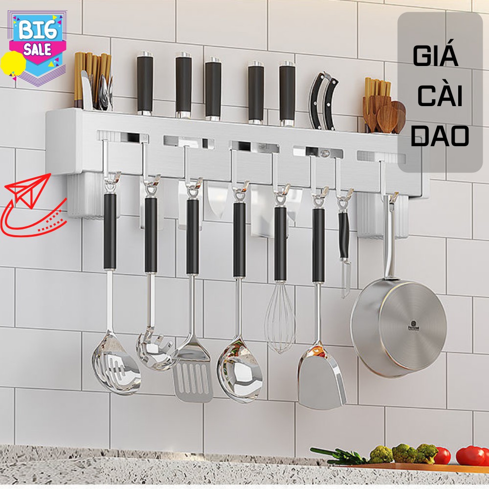 GIÁ để dao innox , giá để đồ nhà bếp đa chức năng gắn tường tiện lọi ATILA SHOP