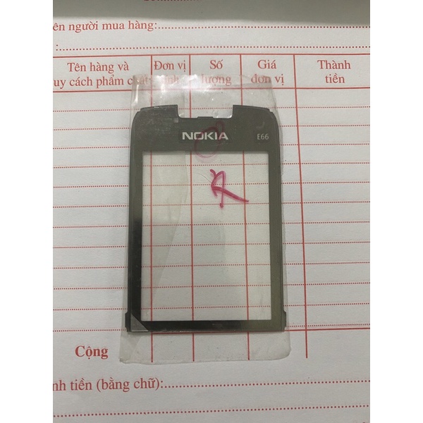 mặt kính nokia E66 xám