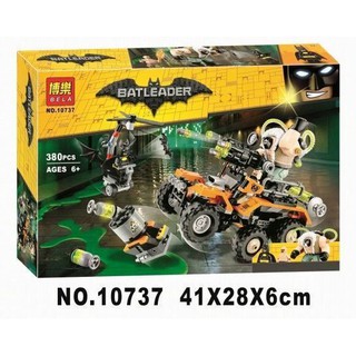 Bộ xếp hình bela 10737 - xe tải chất độc bane vs batman