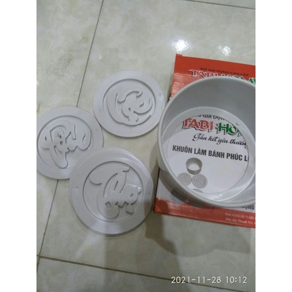 Bộ Khuôn Xôi 3 Mặt Phúc Lộc Thọ 12Cm Dày Dặn