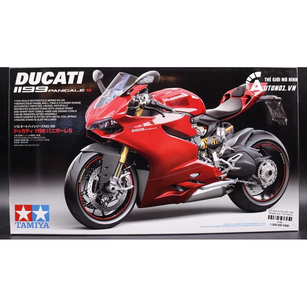 MÔ HÌNH KIT DUCATI 1199 PANIGALE S 1:12 TAMIYA 14129