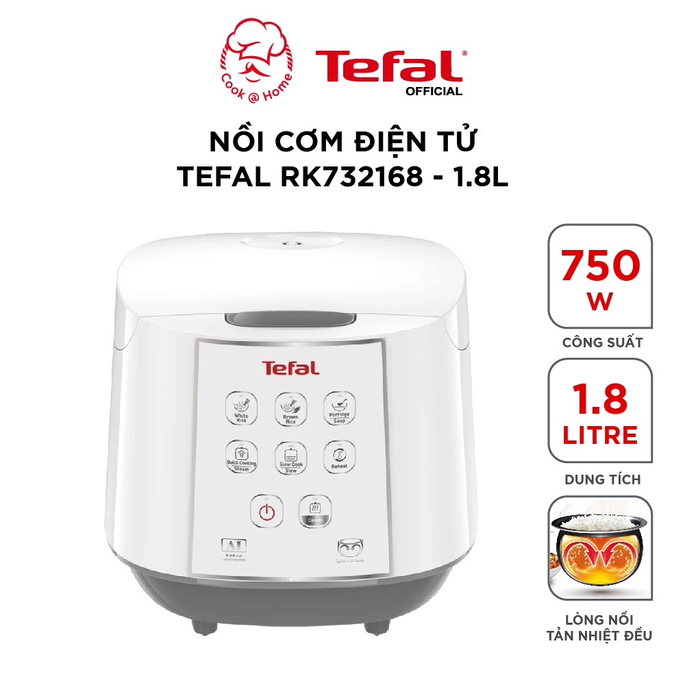 Nồi cơm điện tử Tefal RK732168 - 1.8L- 750w