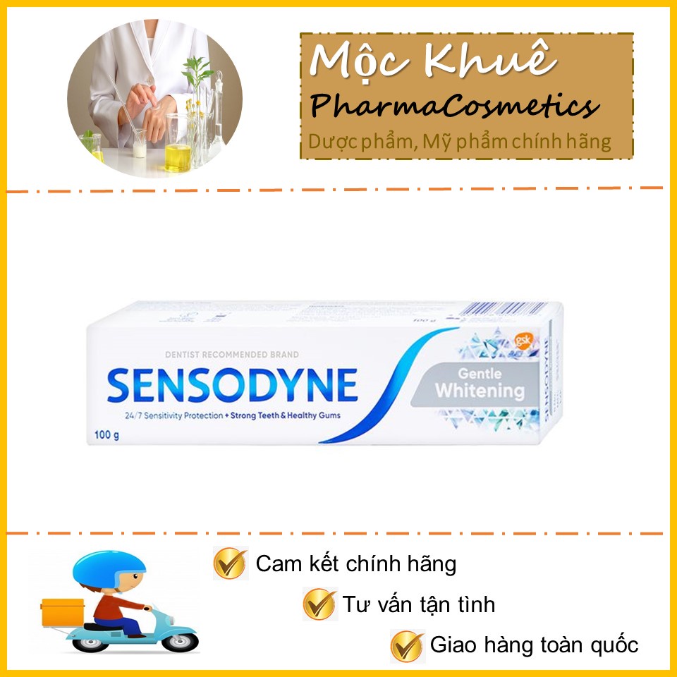 Sensodyne kem đánh răng Trắng răng Bảo vệ toàn diện Multicare Deep Clean Sạch sâu Bạc hà thơm mát giảm ê buốt răng