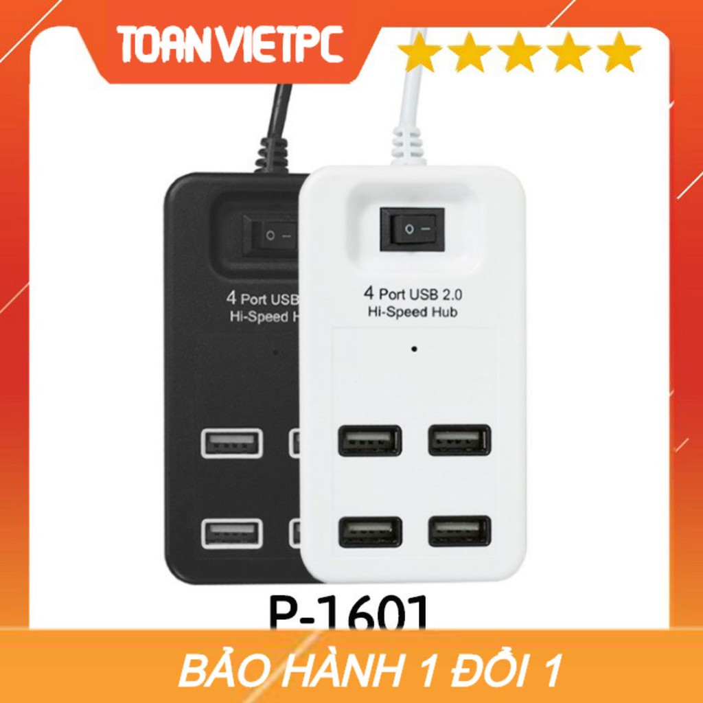 Bộ chia usb 1 ra 4 P - 1601 chất lượng cao