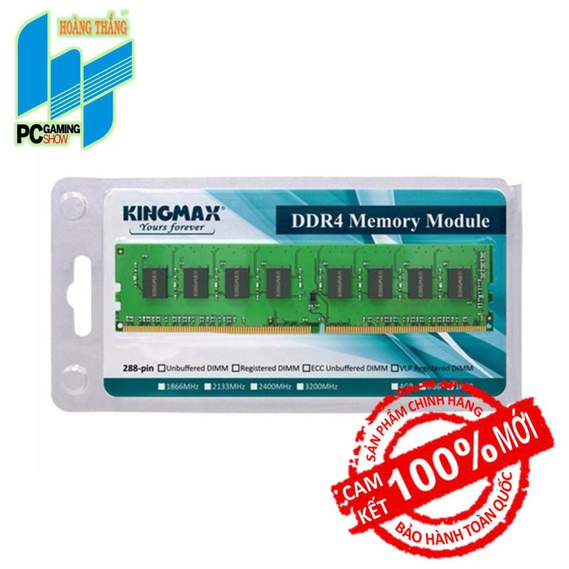 RAM DDR4 KINGMAX 8GB 2400 BẢO HÀNH 36 THÁNG HÃNG