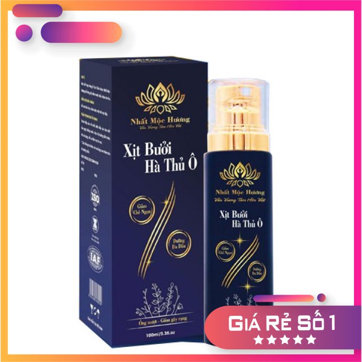 Xịt Bưởi Hà Thủ Ô - Nhất Mộc Hương Bách Y Sâm - Xịt Chân Tóc Lọ 100ml