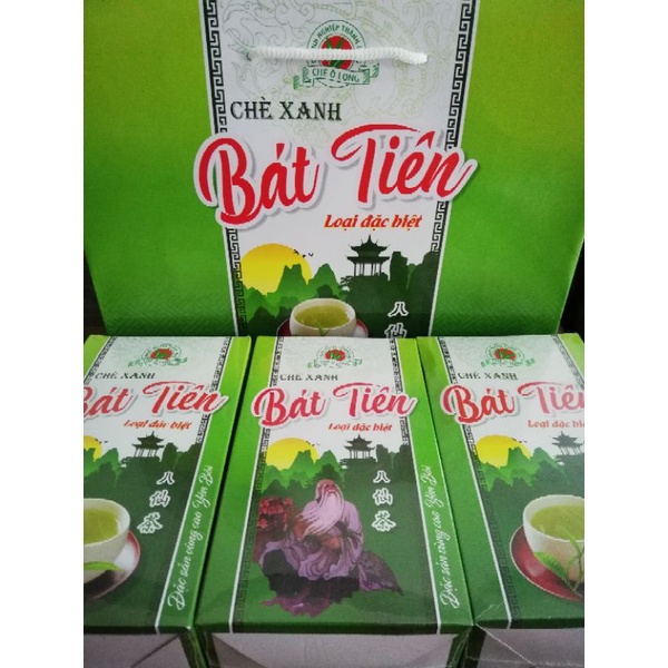 Chè/ Trà xanh Bát Tiên đặc biệt hộp 200gram - Đặc sản vùng cao Yên Bái