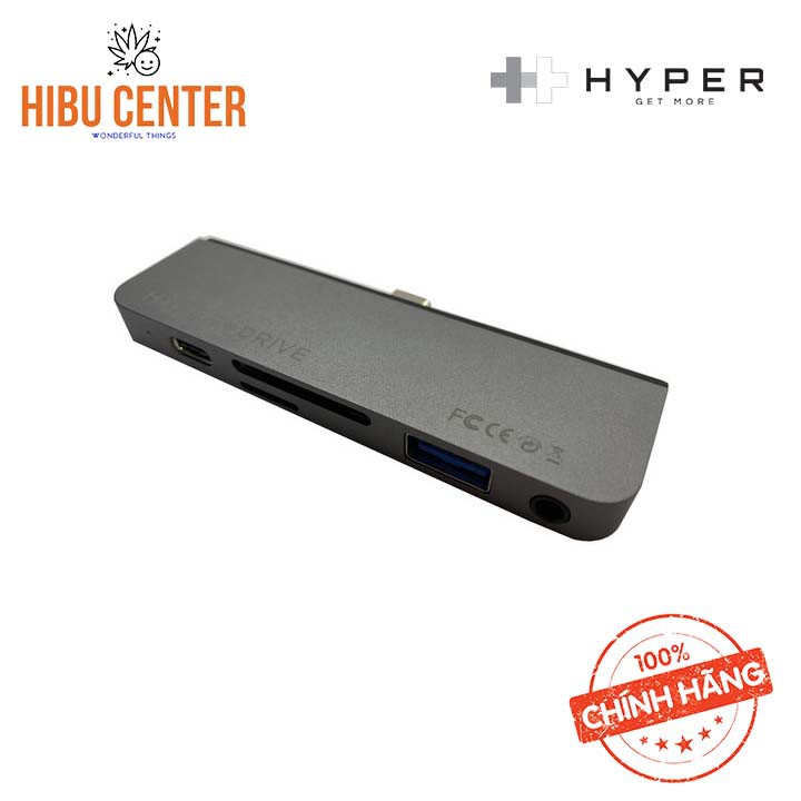 [Xuất sắc] Hub USB-C for iPad Pro 2018/Macbook Pro/Ultrabook USB-C/Tablet/Smartphone USB-C HyperDrive HD 319A
