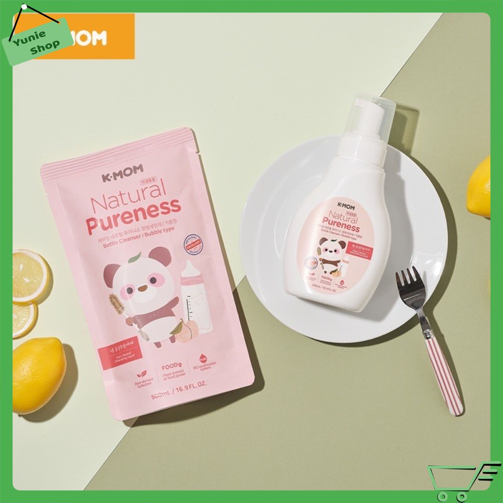 [MẪU MỚI] Nước rửa bình và rau quả hữu cơ K-mom Hàn Quốc