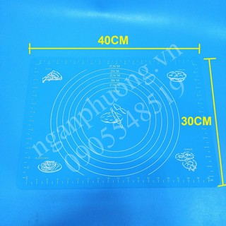 Thảm nhào bột silicon chống dính 40x30