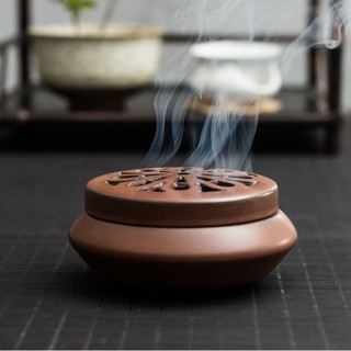 Combo 2 Lư xông trầm gốm sứ