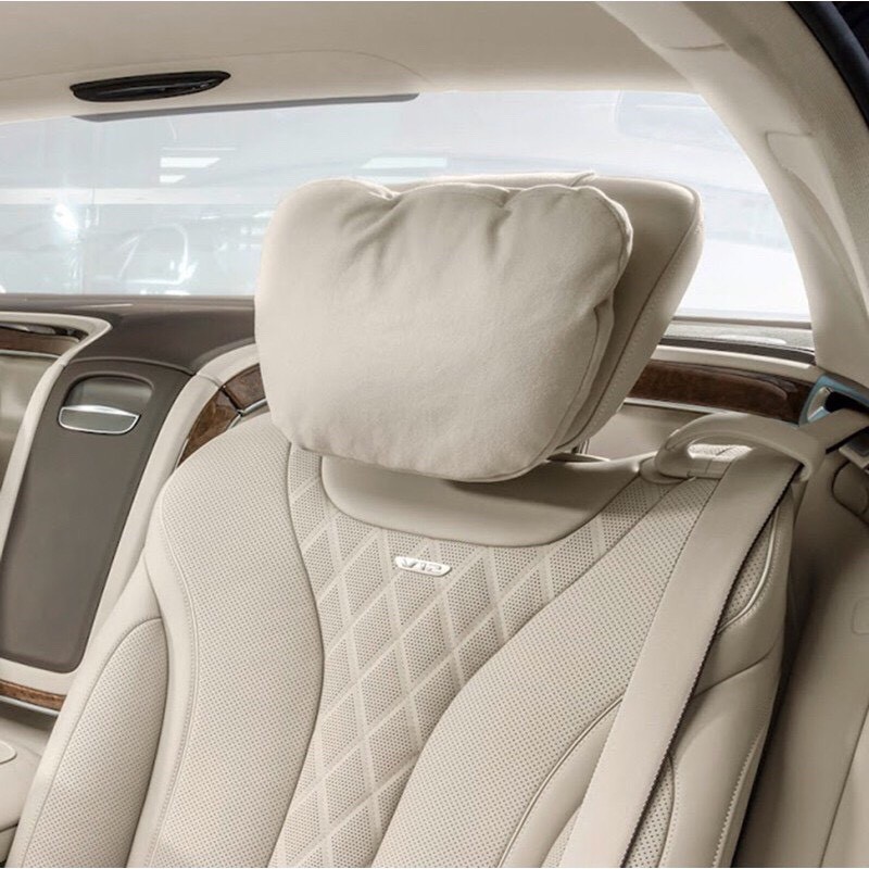 Gối Tựa Đầu Trên Ô Tô Xe Hơi Da Lộn Maybach Mới Cao Cấp