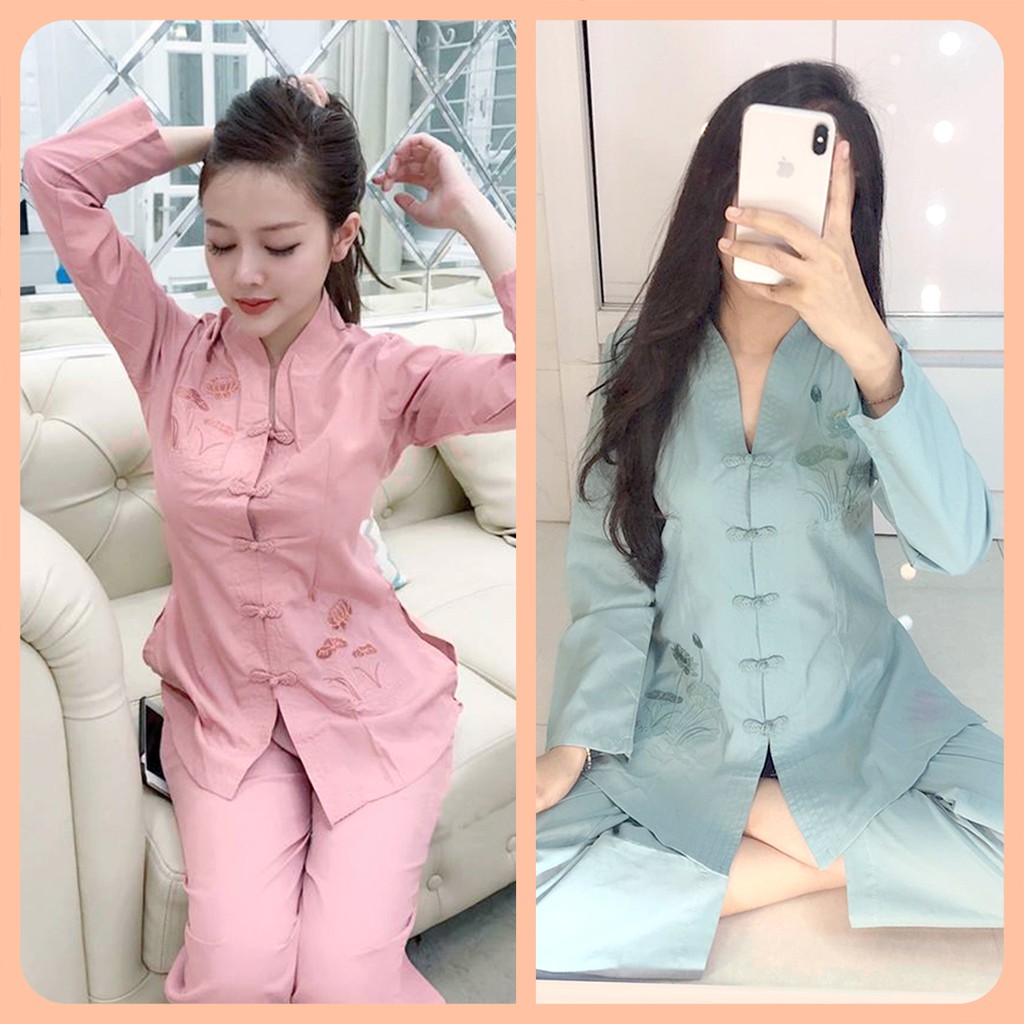 Bà Lai Tim vải Kate loại 1 - Đồ phật tự đi chùa thông thoáng, thấm hút mồ hôi.
